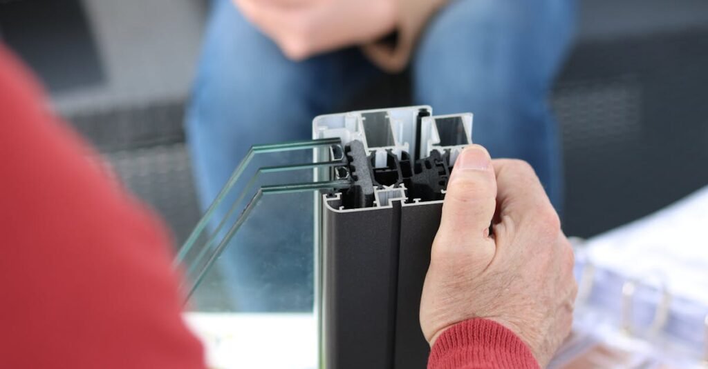 Energy efficiency upgrade being installed in a home