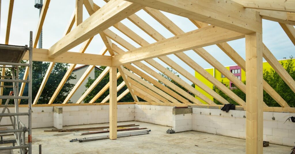 House extension under construction