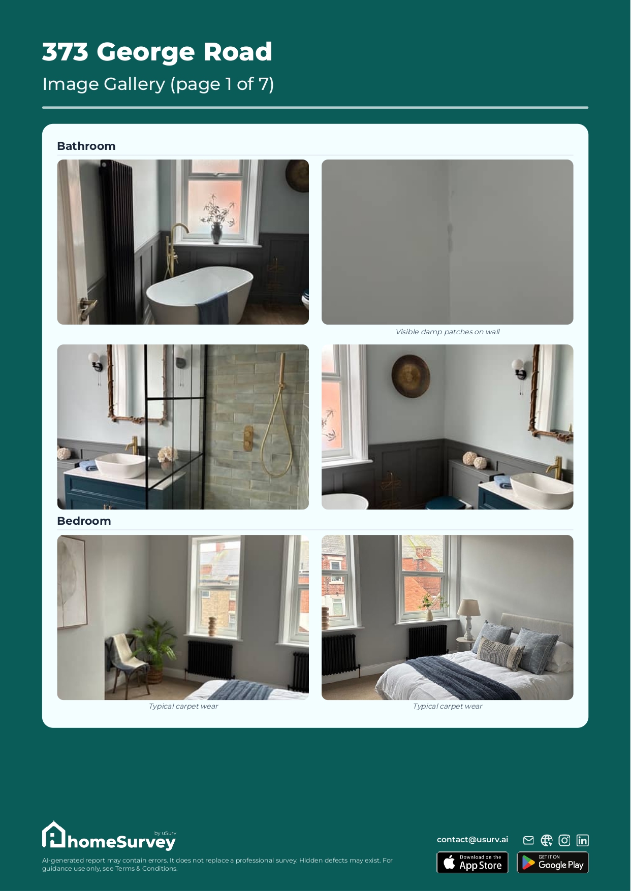 Annotated image gallery of the property